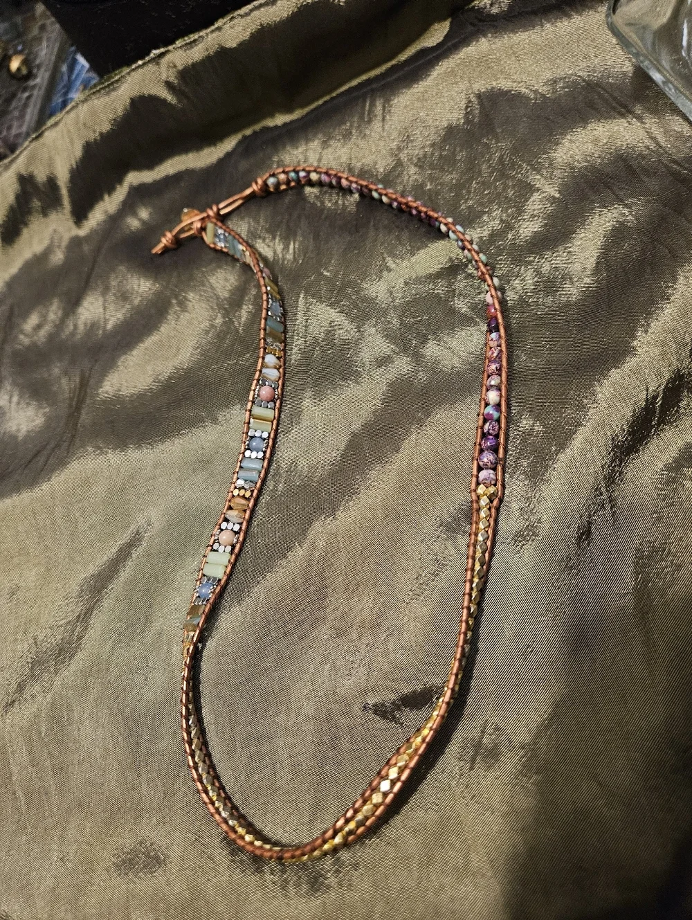 Wrap Around Boho Bracelet, Beads - Picture 3 of 3